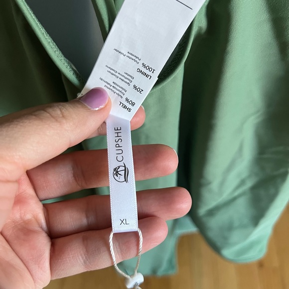 CUPSHE Green One Piece Bathing Suit - Picture 4 of 4